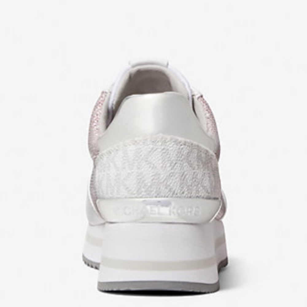 New Monique Pink Glitter‎ Chain Mesh Trainer size 5 - Picture 3 of 14